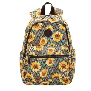 Montana West Sunflower Pattern Backpack